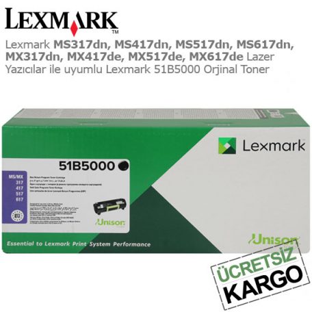 Lexmark 51B5000 Orjinal Toner