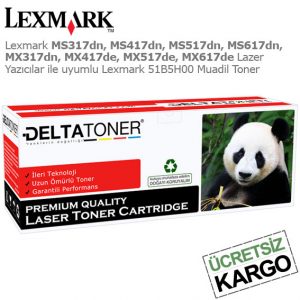 Lexmark 51B5H00 Muadil Toner
