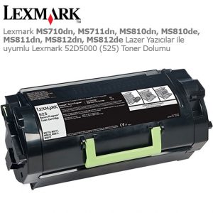 Lexmark 52D5000 Toner Dolumu