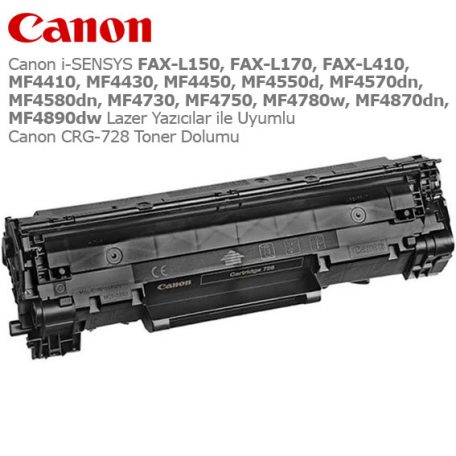 Canon CRG-728 Toner Dolumu