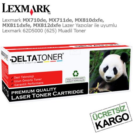 Lexmark 62D5000 Muadil Toner