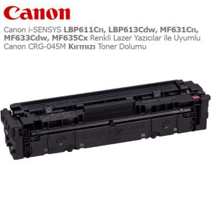 Canon CRG-045M Kırmızı Toner Dolumu
