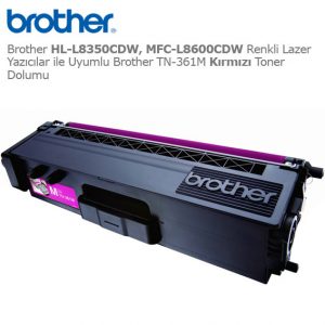 Brother TN-361M Kırmızı Toner Dolumu