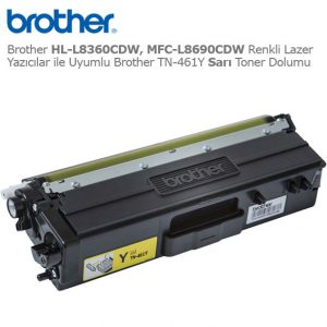Brother TN-461Y Sarı Toner Dolumu