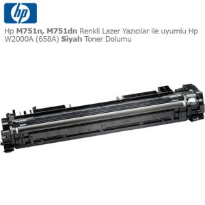 Hp W2000A (658A) Siyah Toner Dolumu